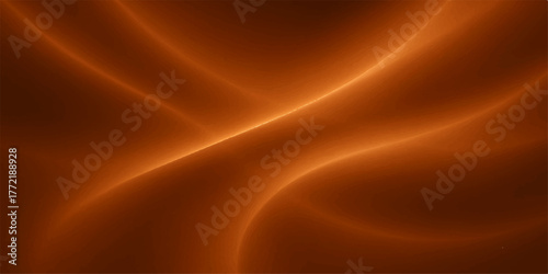 Abstract red silk fabric texture background with golden wave illustration design