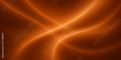 Abstract red silk texture background with gold flowing waves and soft light design