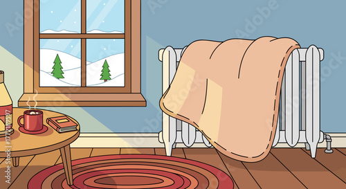 blanket over radiator