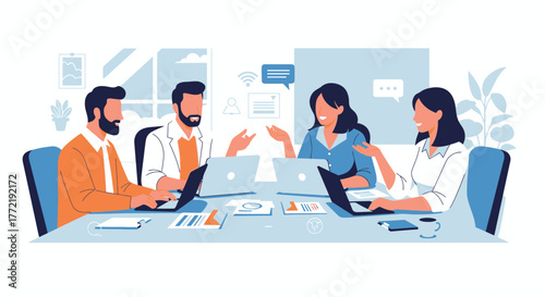 Collaborative Team Work And Agile Strategy Using Digital Communication Platforms