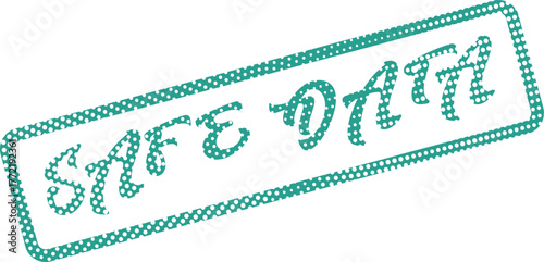 Official green stamp confirming secure data practices and information privacy for modern systems