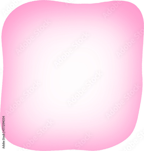 Soft Gradient Blob Shape – Organic Fluid Background Transparent PNG
