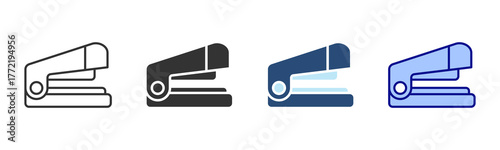 Staple Icon Set. Designed In Multi Style