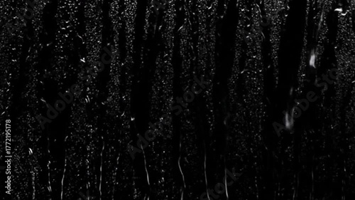 water drops on black background