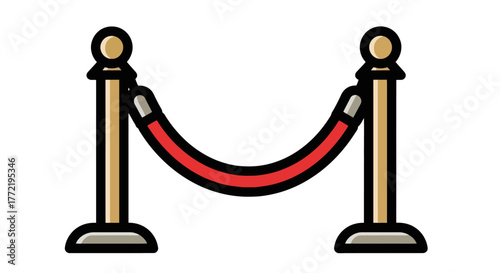 Stanchion Rope Barrier for Event Red Carpet VIP Access and Crowd Control