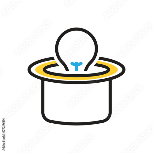 Multi color icon for appearing