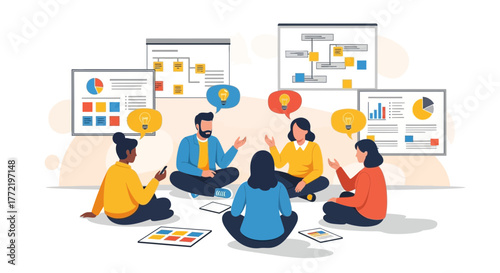 Group Discussion and Brainstorming: Collaboration and Generating New Strategies for Success