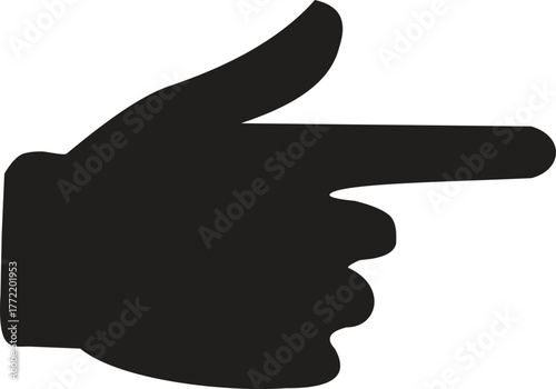 Pointing Hand Icon - Direction