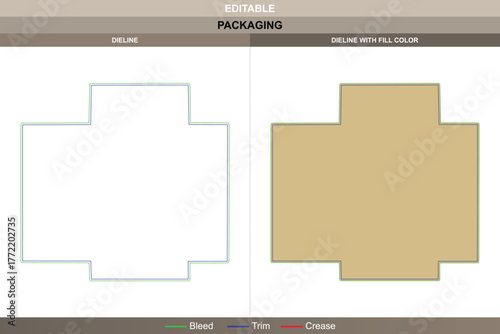 A4 envelope dieline designed through vector process improving printing neatness and precise packaging control structured die line routing strengthens each side of the envelope shape