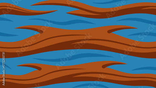 3d driftwood texture repeating surface seamless pattern