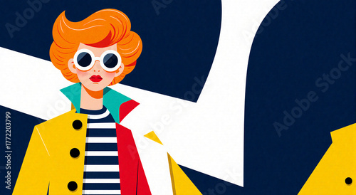 Bold Vision: Sunglasses & Stripes