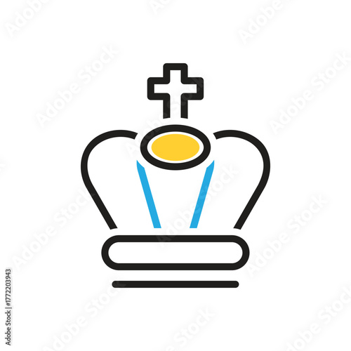 Multi color icon for royal