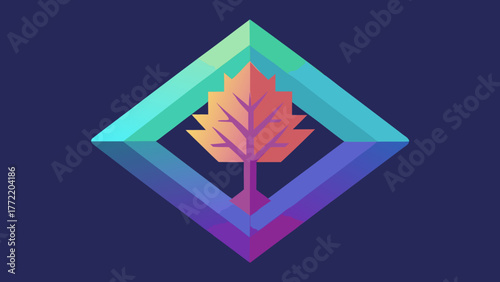 abstract holographic oak wood surface futuristic design background