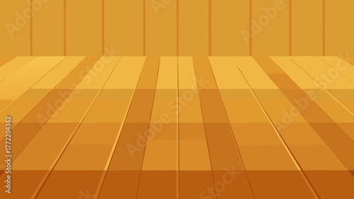 Glossy Beech Wood Floor Background Design