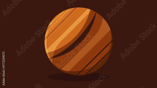 Glossy Dark Walnut 3D Wood Background Texture