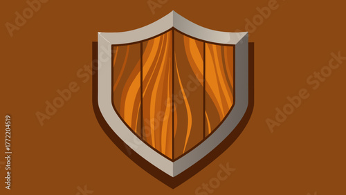 Metallic teak wood wall seamless background design