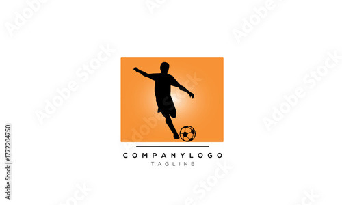 Alphabet letters Initials logo FOOTBALL.eps