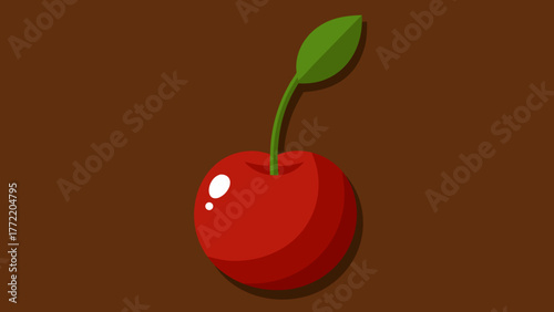 Realistic Polished Cherry Wood Plank Texture