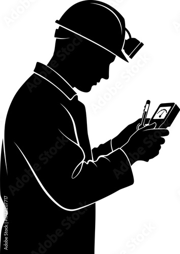 expert technician meticulously measures critical conditions, guiding industrial operations