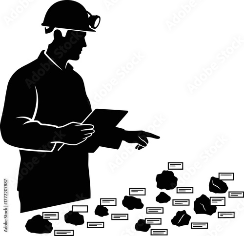 unearthing value expert meticulously evaluates samples, charting civilizations future resource path