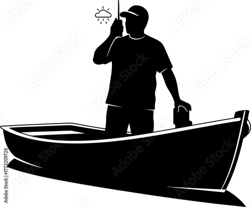 voyage commander communicating vigilance, steering steadfastly, charting unpredictable weather patterns ahead