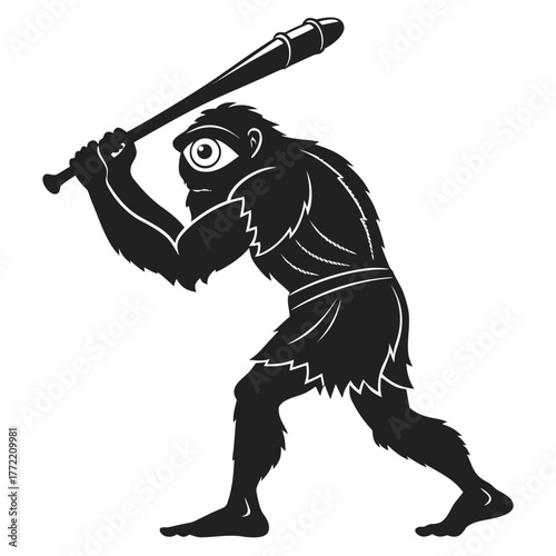 vector illustration of a gun