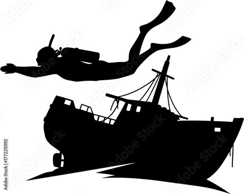 ocean explorer dives deep, uncovering an ancient shipwrecks lost marine world