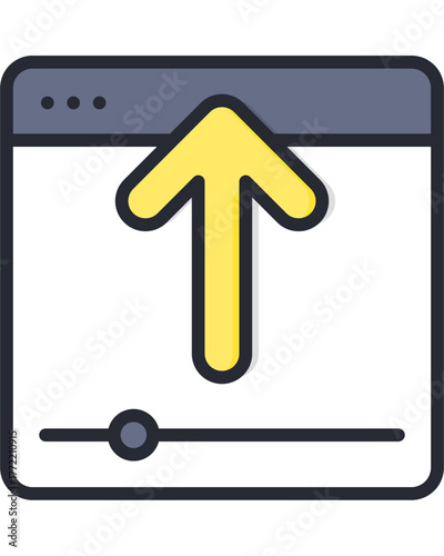 vector illustration of a metallic icon with a wrench