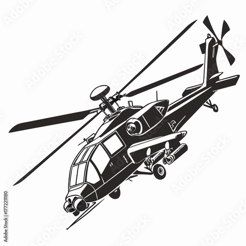 helicopter vector illustration