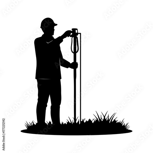 silhouette of photographer