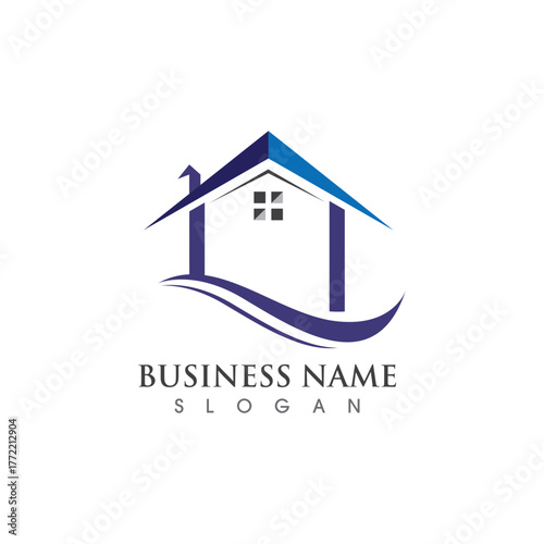 Home logo and symbol vector icon