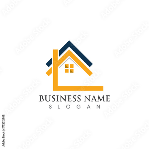 Home logo and symbol vector icon