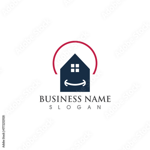 Home logo and symbol vector icon