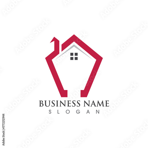 Home logo and symbol vector icon