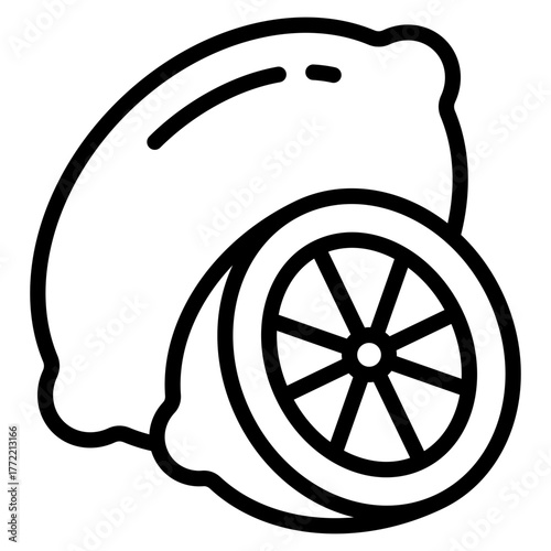 Lemon Icon Element For Design