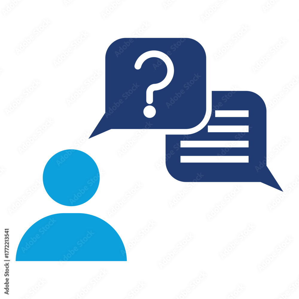 Obraz premium faq Icon