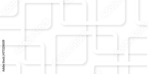 white overlap technology tech grid triangle business digital curve poster and banner web creative origami square rectangle template background.	