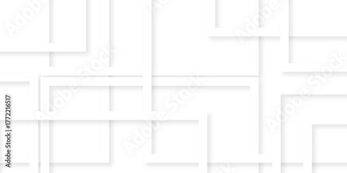 white overlap technology tech grid triangle business digital curve poster and banner web creative origami square rectangle template background.	