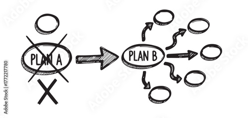 Plan a rejected transitioning to a new plan b with options