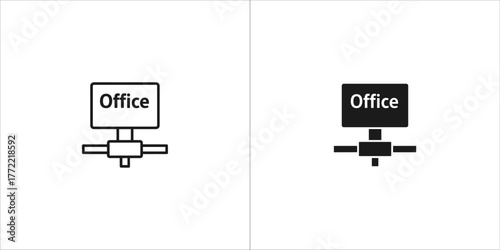 Office network connection icon