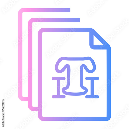 symbol Line Gradient Icon
