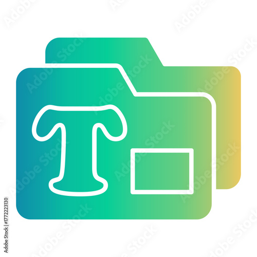 folder Gradient icon