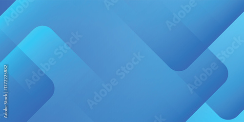 Abstract blue Geometric banner design background.