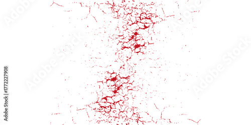 Diverse Blood Splatter Patterns Set for Crime and Horror Design Elements. Dirty collection of paint splatter imitating blood, cut marks, splashes, drops, blots, spray. Isolated on a white backgroud.