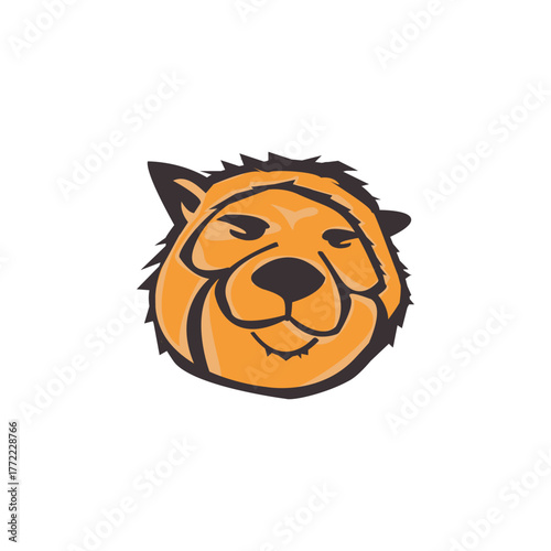 Animal mascot, fox vector logo concept. Sport team badge emblem idea