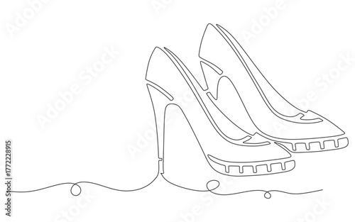 continuous line of women's sa...