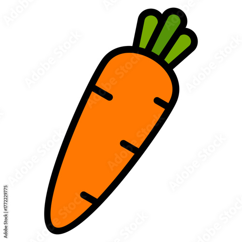 Carrot Icon Element For Design