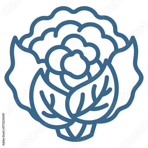 Cauliflower Icon Element For Design
