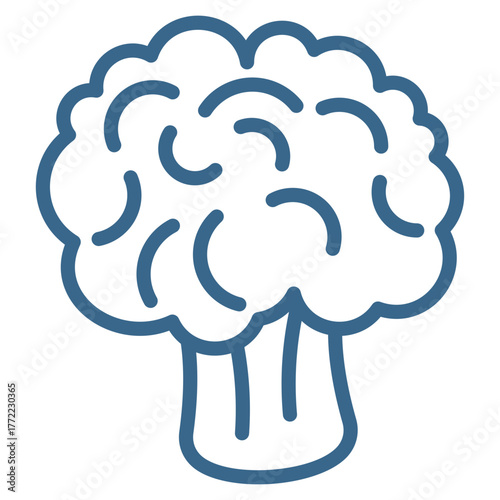 Broccoli Icon Element For Design