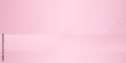 Realistic abstract pink studio wall, minimal 3d shelf. Colorful floor, horizontal realistic simple